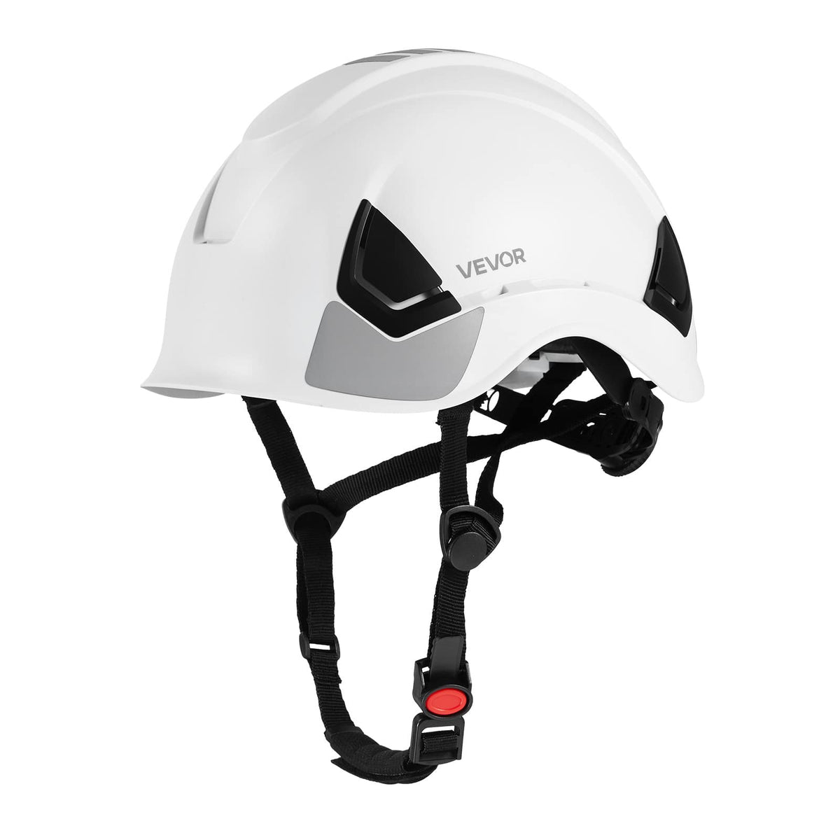 VEVOR - Construction Safety Helmet, ANSI/ISEA Z89.1 Approved ABS Safety Hard Hat with 6-Point Ratchet Suspension - One size fits all - White