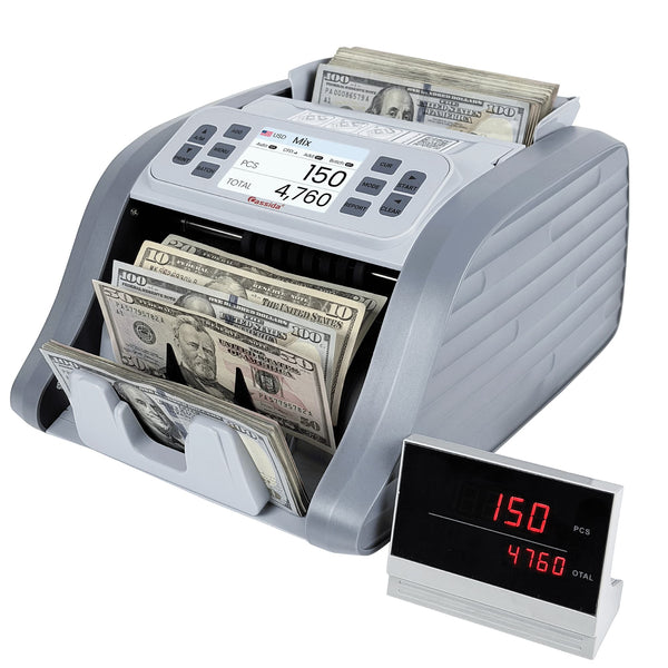 Cassida - CRS7200 Mixed Denomination Bill Counter - Gray