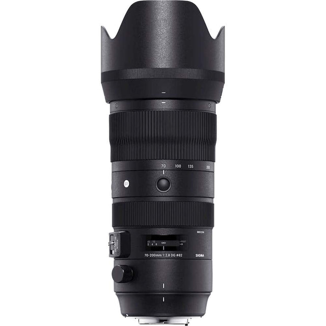 Front. Sigma - 70-200mm f/2.8 DG OS HSM Sports Telephoto Zoom Lens for Canon EF-mount Cameras - Black.