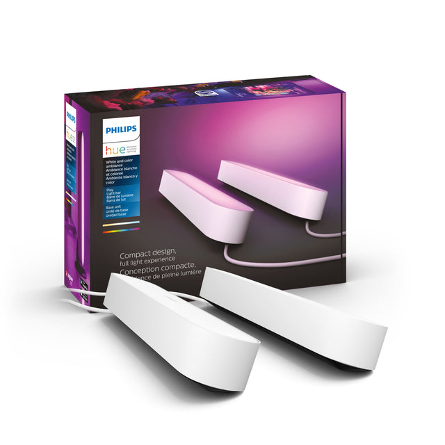 PHILIPS hue - White and color Ambiance blanche et color Ambiente blanco y color Plan bar Banne de lumière Bara de luz Unite base Unidad base Compact design, full light experience Conception compacte, de pleine lumiere
