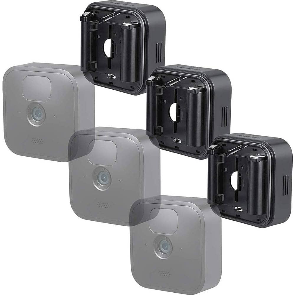 Wasserstein - Battery Extension for Blink Outdoor and Blink Indoor Cameras (3-Pack) - Black