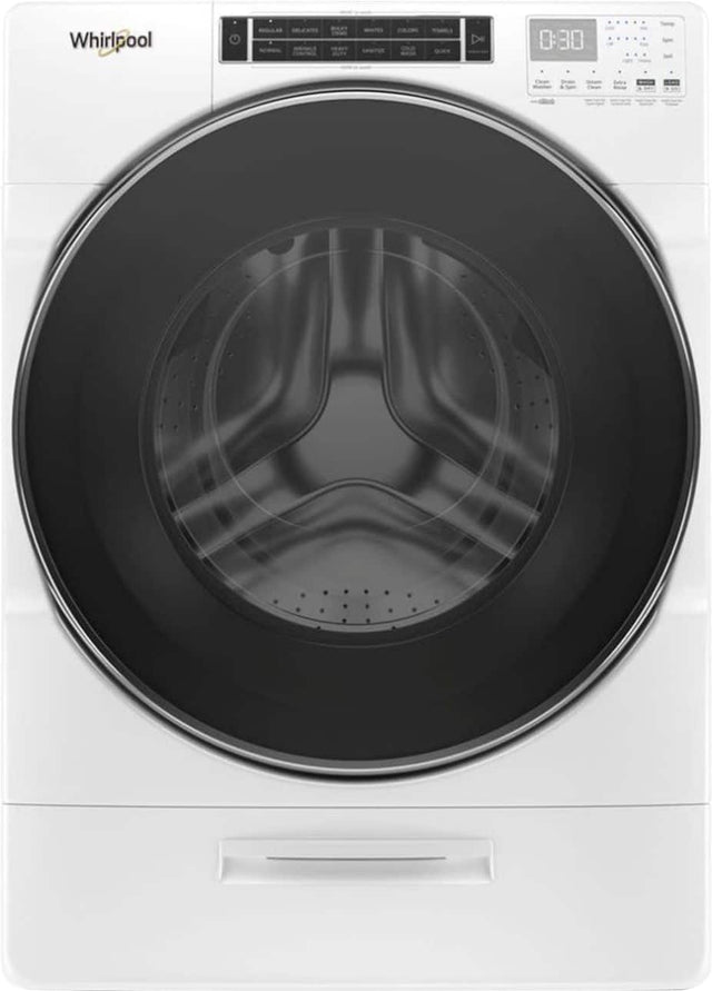 Whirlpool - 5.0 Cu. Ft. High Efficiency Stackable Front Load Washer with Steam and FanFresh - White