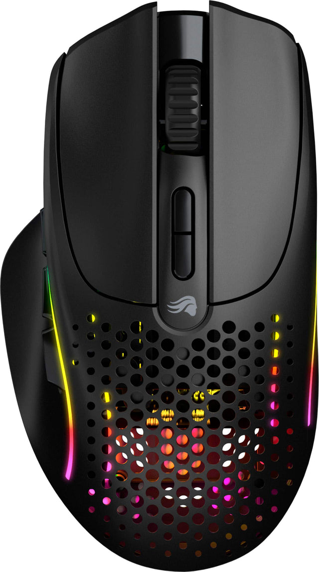 Front. Glorious - Model I 2 Ultra Lightweight Wireless Optical Gaming Mouse with 9 Programmable Buttons - Matte Black.
