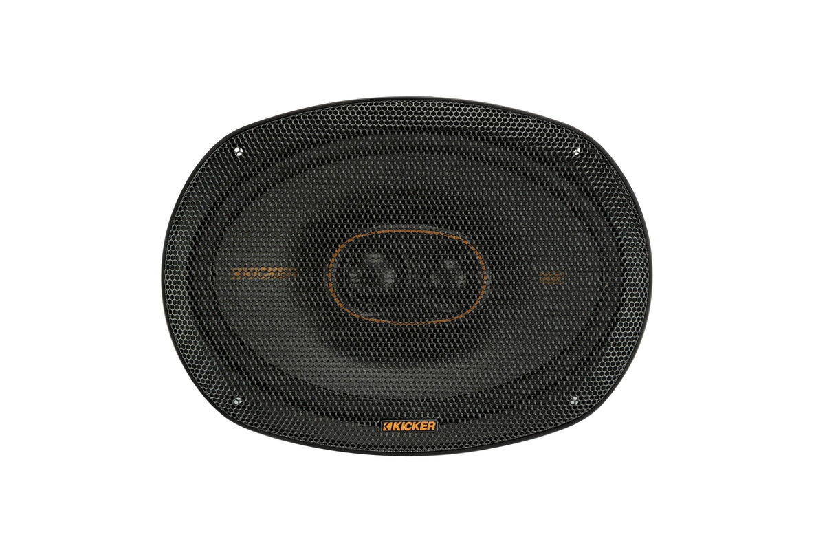 KICKER - KS Series 6" x 9" 3-Way Car Speakers with Polypropylene Cones (Pair) - Black