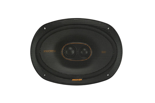 KICKER - KS Series 6" x 9" 3-Way Car Speakers with Polypropylene Cones (Pair) - Black
