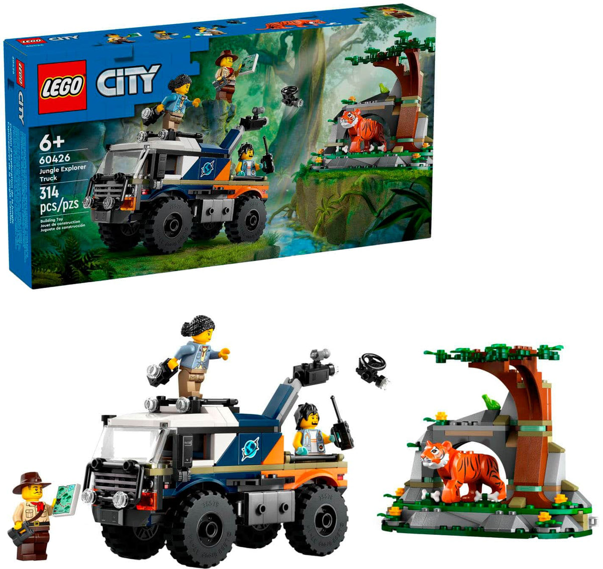 LEGO - City Jungle Explorer Off-Road Truck Toy, Jungle Toy 60426
