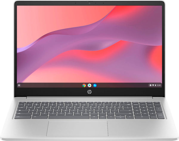 HP - 15.6" Chromebook Laptop - Intel Processor N200 2023 - 8GB Memory - 64GB eMMC - Natural Silver