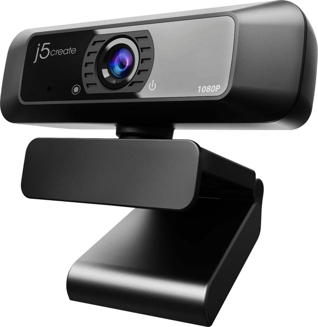 Front. j5create - USB HD Webcam with 360° Rotation - Black.