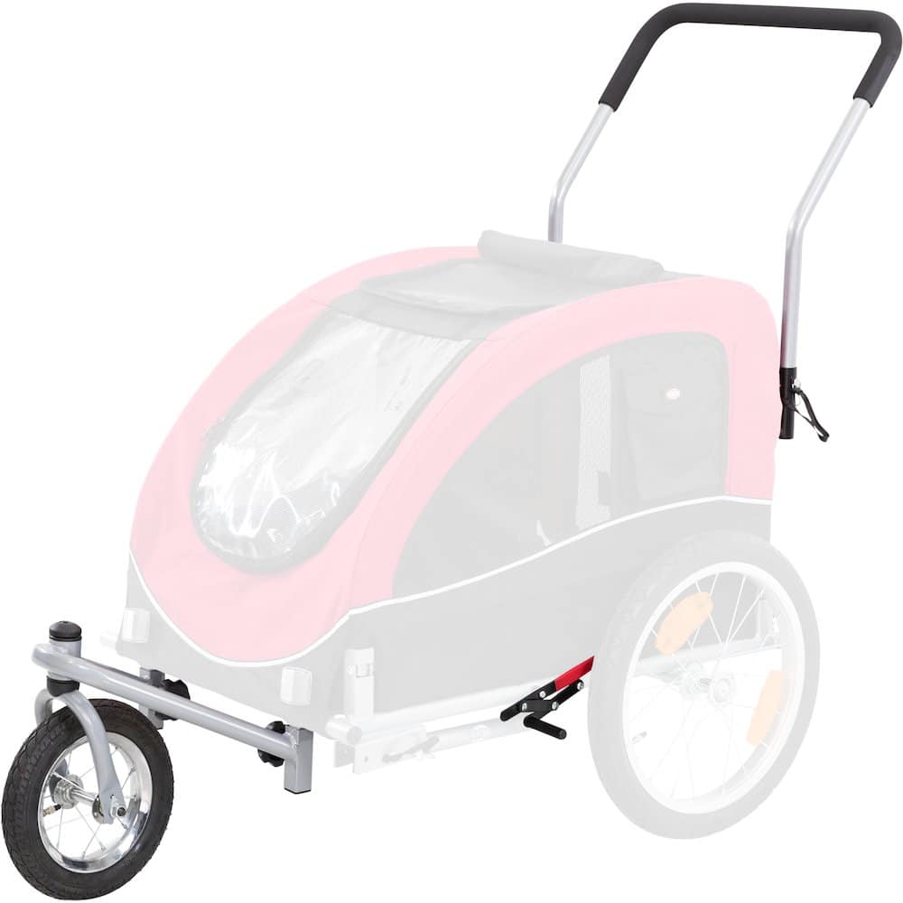TRIXIE - Conversion Kit for 2-in-1 Bicycle Trailer - Silver/Black