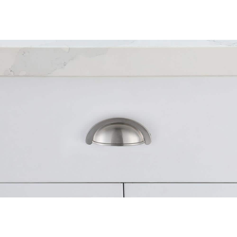 Elegant Decor - Claude 2-3/4" Center to Center Cup Bar Pull Multipack (set of 10) - Brushed Nickel