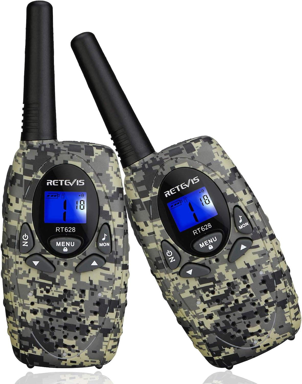 Retevis - RT628 Kids Walkie Talkies, Army Toys for 4-12 Year Old Boys Girls | Birthday Gift for Family Outdoor Adventure C - Camouflage