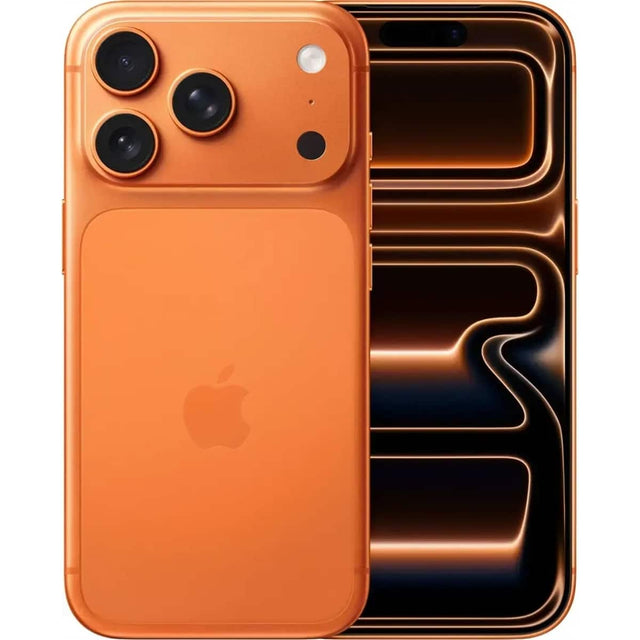 Front. Apple - iPhone 17 Pro Max 2TB 6.9" 5G Fully Unlocked, Cosmic Orange - Orange.