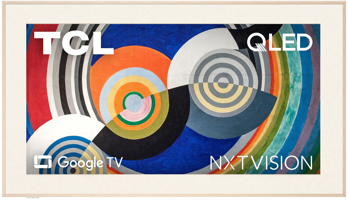 TCL - 55" Class A300W NXTVISION Series 4K QLED Art TV with Magnetic Frame, Ultra Matte Screen and Flush Wall Mount (2024)