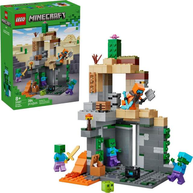 FAIESAL HAS  
LEGO MINECRAFT MINERRFT  
TE : 8+ 21587  
Zombie Dungeon  
284 pcs/pzs