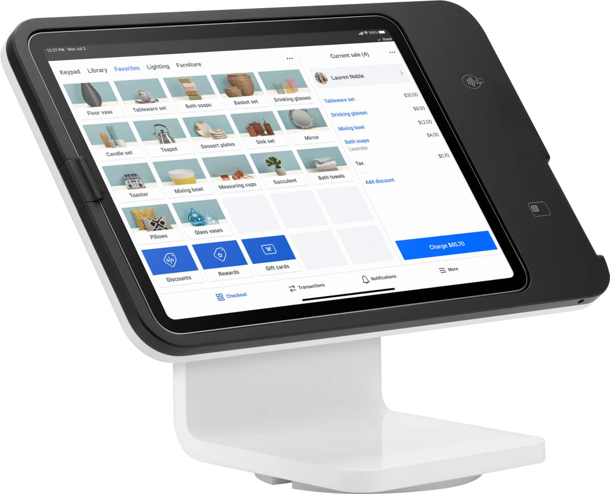 Square - POS Stand for iPad - (2nd generation, USB-C) - Black