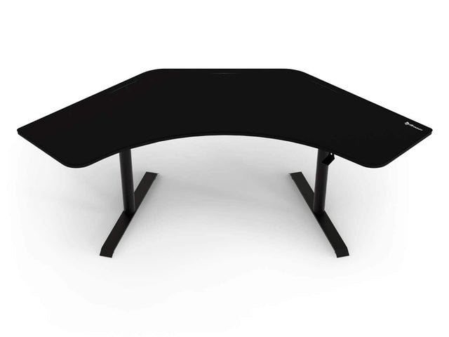 Front. Arozzi - Arena Angelo Gaming Desk - Pure Black.