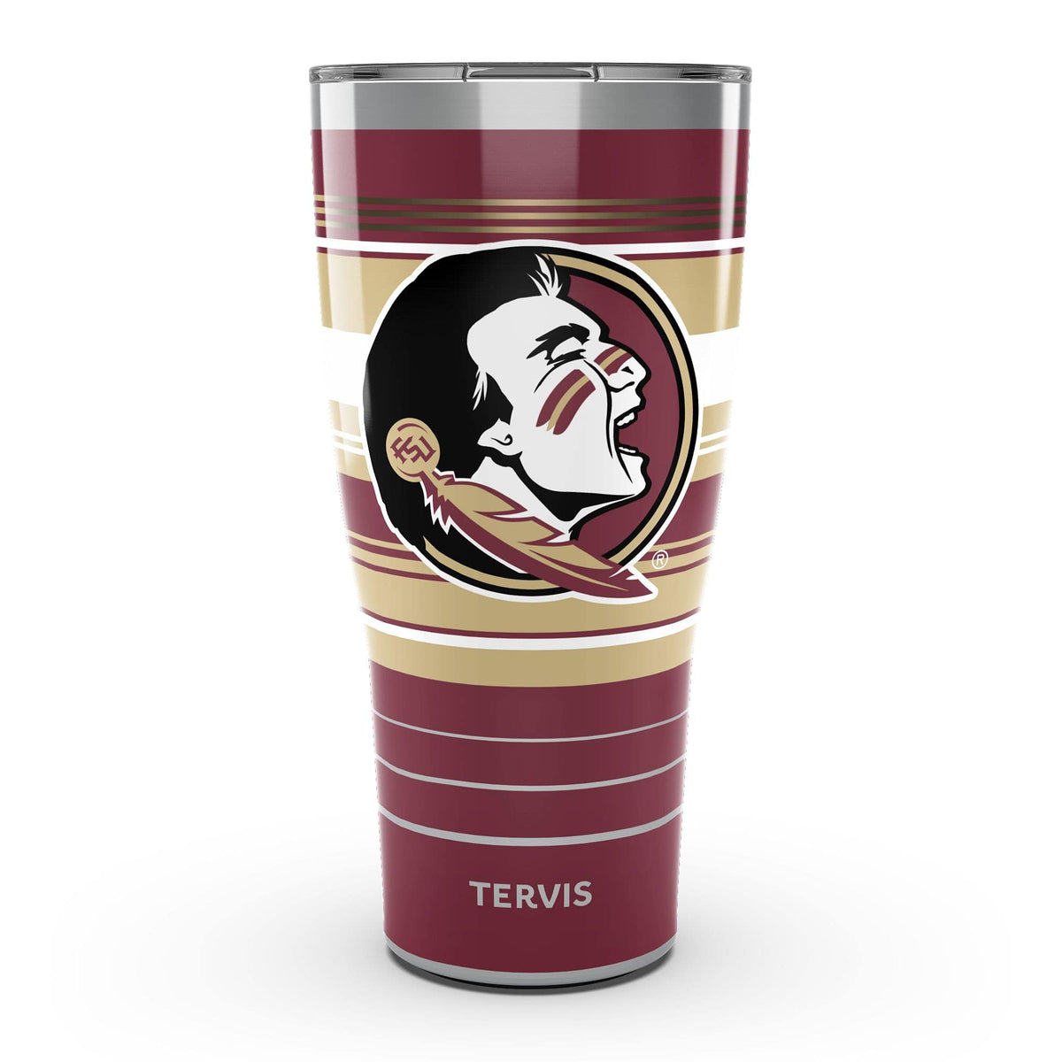 Tervis - Florida State Seminoles 30oz. Hype Stripes Stainless Steel Tumbler - Multicolor