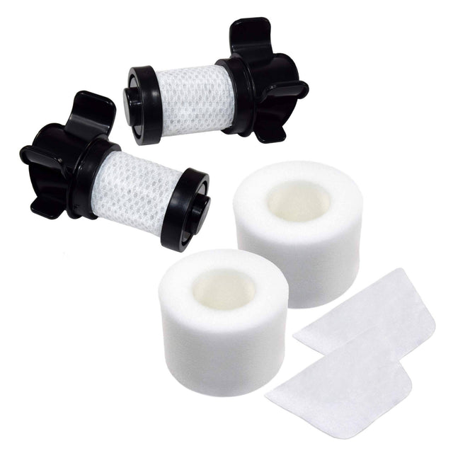 Front. HQRP - HQRP 6pcs Vacuum Filter Set for Shark IONFlex IF200 IF250 IF280 IC205 IR70 IR100 DuoClean, Replaces XPREMF100 XPSTMF100.