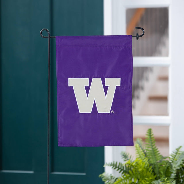 Front. Evergreen Enterprises - Washington Huskies 12.5" x 18" Double-Sided Garden Flag - Multicolor.