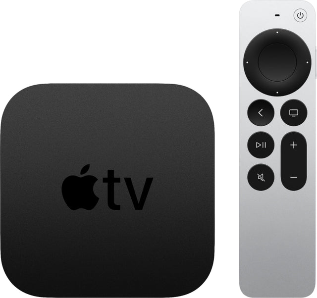 Front. Apple - TV 4K 32GB (2nd Generation) - Black.