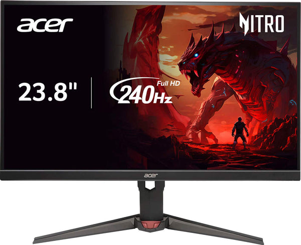 Acer - Nitro 23.8" IPS Full HD 240Hz Up to 0.5ms AMD FreeSync Premium Gaming Monitor with HDR10 (DisplayPort, 2 x HDMI) - Black