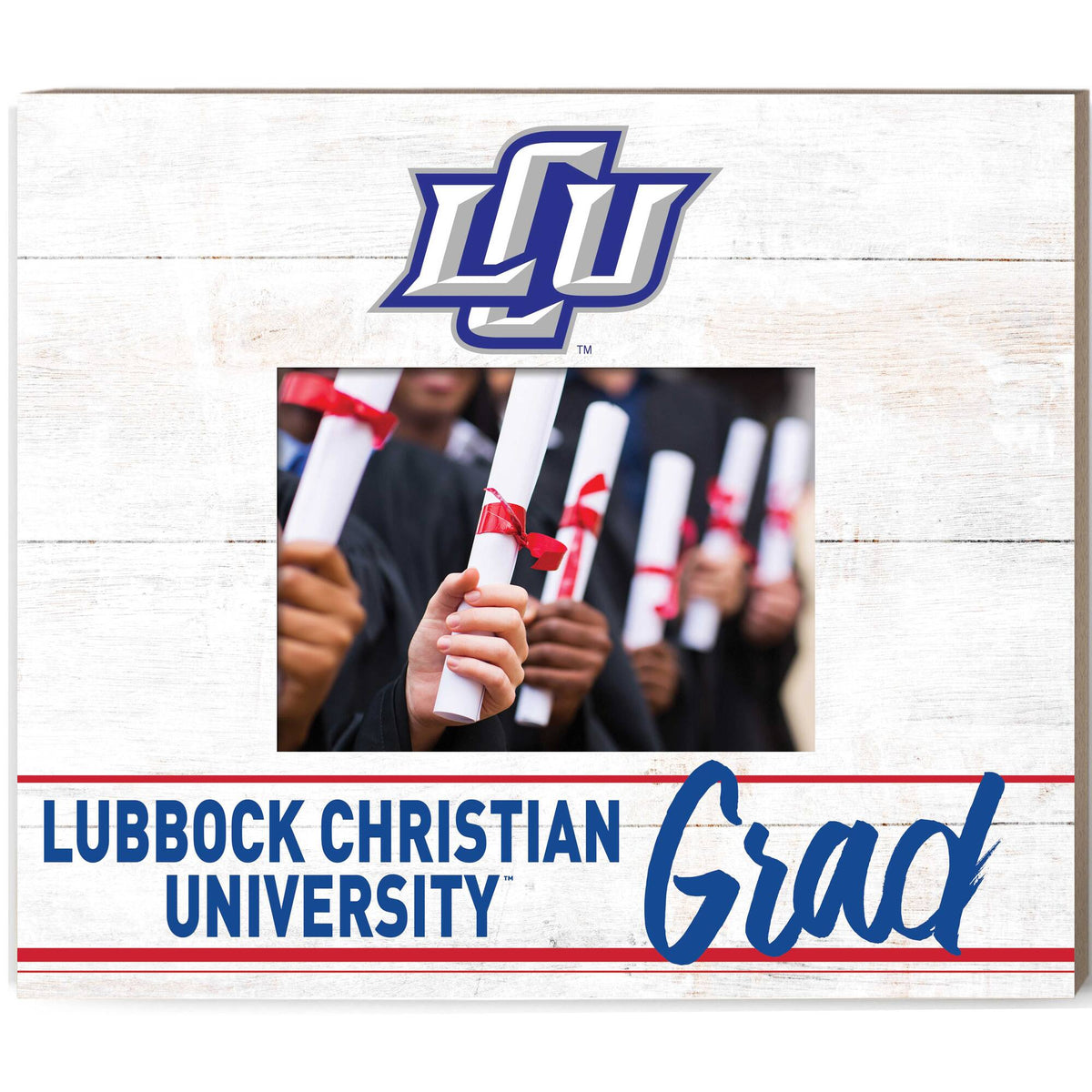 Jardine - Lubbock Christian Chaparral 11'' x 13'' Grad Picture Frame - White