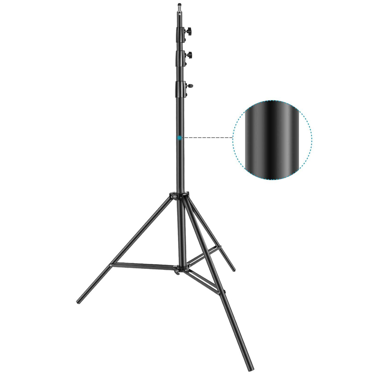 Neewer - Heavy-Duty 13ft C-Stand, 22lb Load Capacity, Spring Cushion, Black