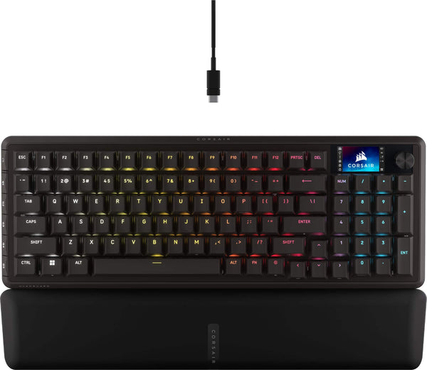 CORSAIR - VANGUARD PRO 96 RGB Wired Magnetic Hall Effect MGX Linear 96% Gaming Keyboard with FlashTap SOCD + Rapid Trigger - Black