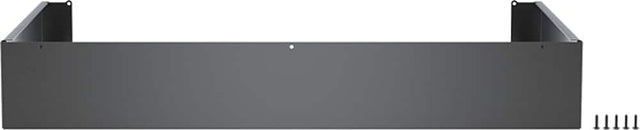 Front. Bosch - 36-inch Industrial Range Toe Kick - Black Stainless Steel.