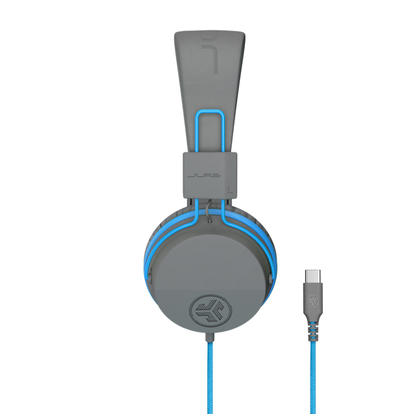 JLab - Jbuddies Studio On-Ear Kids Wired USB-C Headphones - Gray