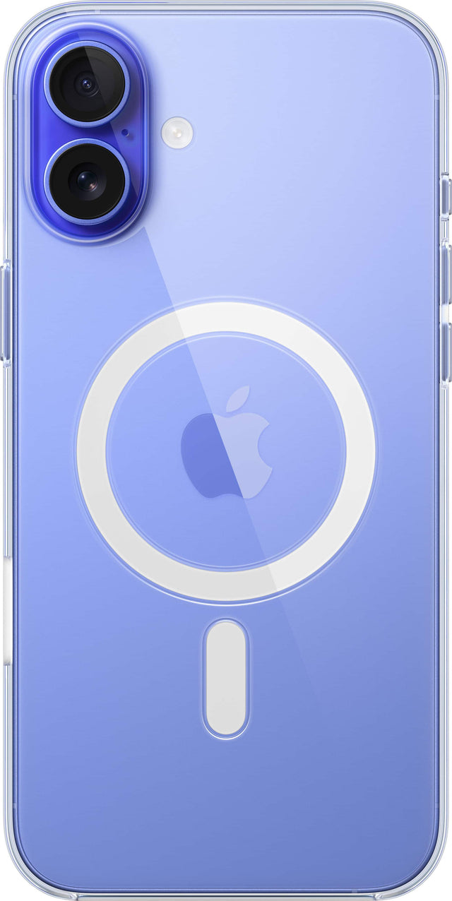 Front. Apple - iPhone 16 Plus Case with MagSafe - Clear.