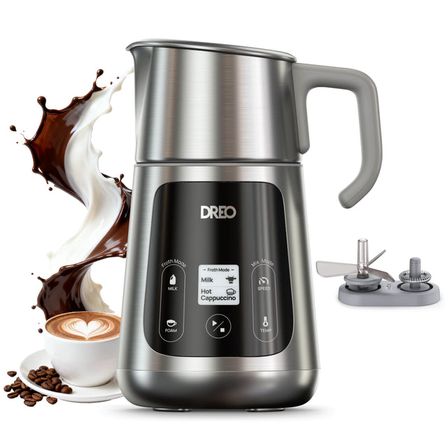DREO Froth Mode - Froth Mode  
Mix Mode  
Milk  
Hot Cappuccino  
SPEED  
FOAM & TEMP