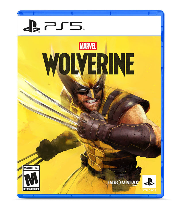PS5. MARVEL WOLVERINE MATURE 17+ M ESRB INSMNIAC GAMES STUDIOS