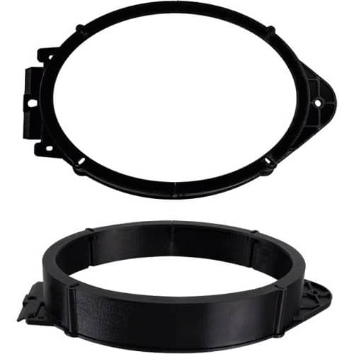 Front. Metra - Speaker Bracket for Select 2014-2023 Chevrolet Nissan GMC - Black.