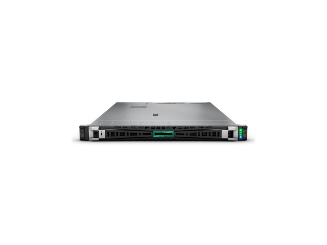 Front. HPE Aruba - HPE ProLiant DL360 Gen11 5515+ 8-Core / 2x32GB / 10GbE / 8SFF / 2x480GB SSD / MR408i-o / 2x1000W PS - Black.