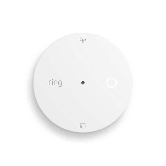 Front. Ring - Glass  Break Sensor (newest model) – Amazon Sidewalk, no hub needed, Pro Monitoring (sold separately) - White.