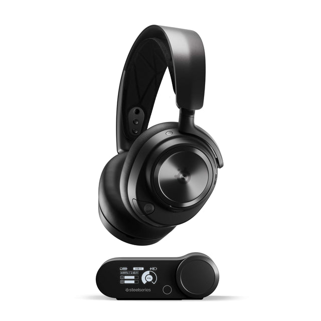 Front. SteelSeries - Arctis Nova Pro Wireless Over-the-Ear Multi Gaming Headset for Xbox Series X|S, Xbox One - Black.