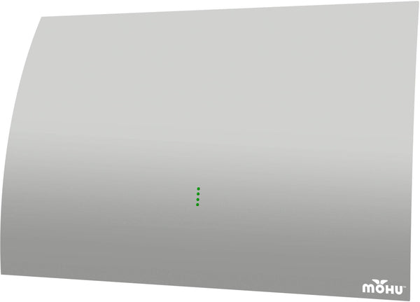 Mohu - Gateway Plus Amplified Indoor HDTV Antenna, 60-mile Range - Gray