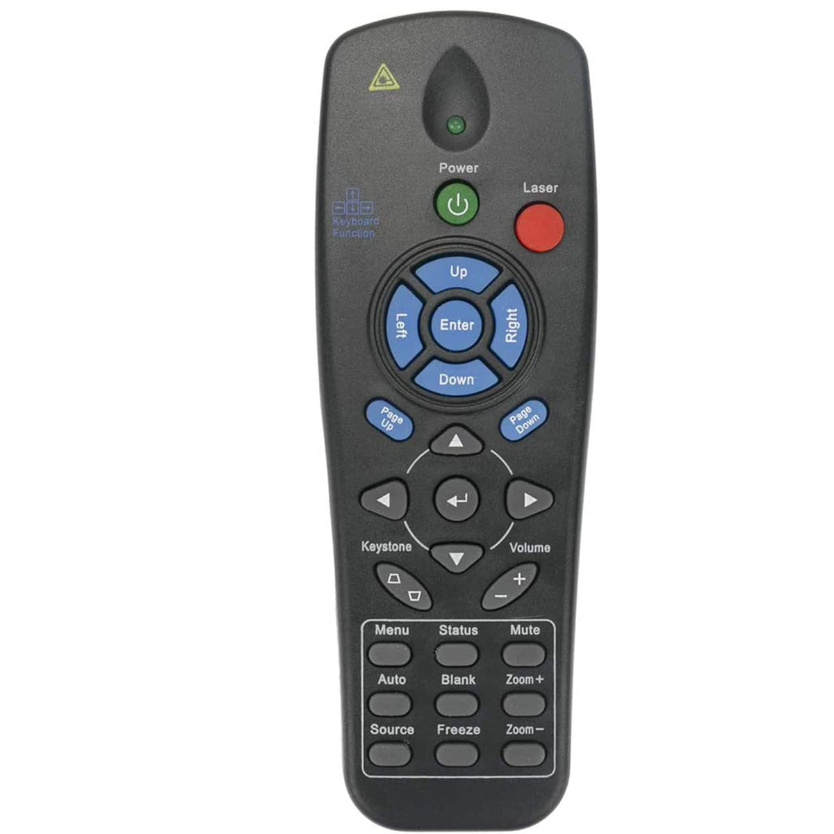 VINABTY - New Universal Replaced Remote Fits for Vivitek Promethean ESolid Projector D832MX D825MS PRM-35AV1 UST-P3 EST-P1 UST-P1 - Black