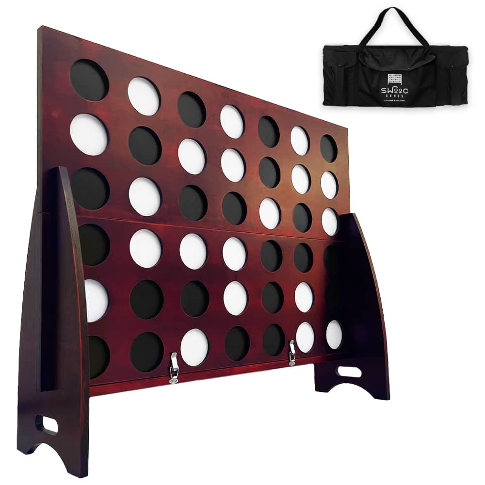 Swooc Games - Premium XL Giant 4 In A Row (4ft x 3ft) - Brown