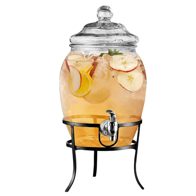 Front. Style Setter - Fortuna Beverage Dispenser 2 Gal - Clear.