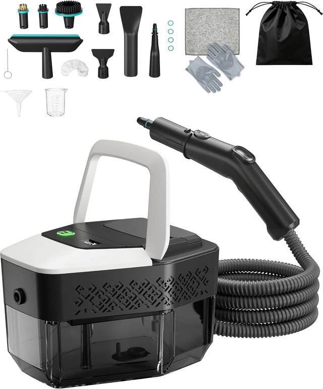 Front. BEHOME - BEHOME Steam Cleaner, 1.9 Qt Portable Steamer, 15s Heat-Up, 1500W, 58 PSI, for Tile, Grout, Windows.
