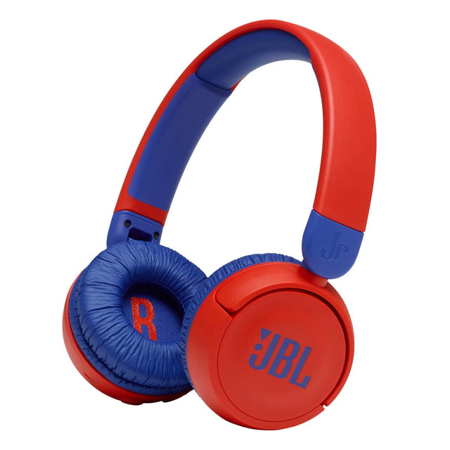 Front. JBL - JBL Jr310BT Wireless Kids On-Ear Headphone - Blue/Red.