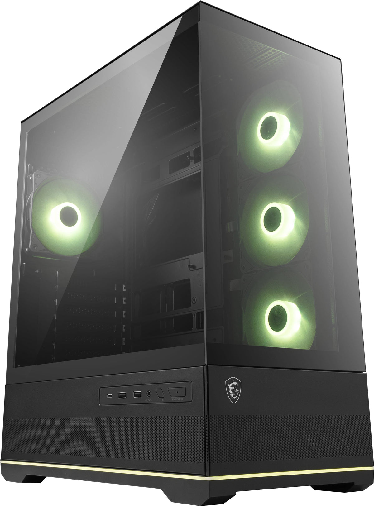 MSI - MAG PANO 110R PZ  ATX Mid-Tower PC Case - Black