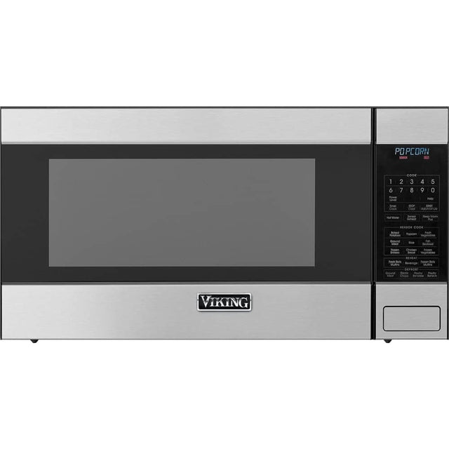 Front. Viking - 2.0 Cu. Ft. Family-Size Microwave - Stainless Steel.