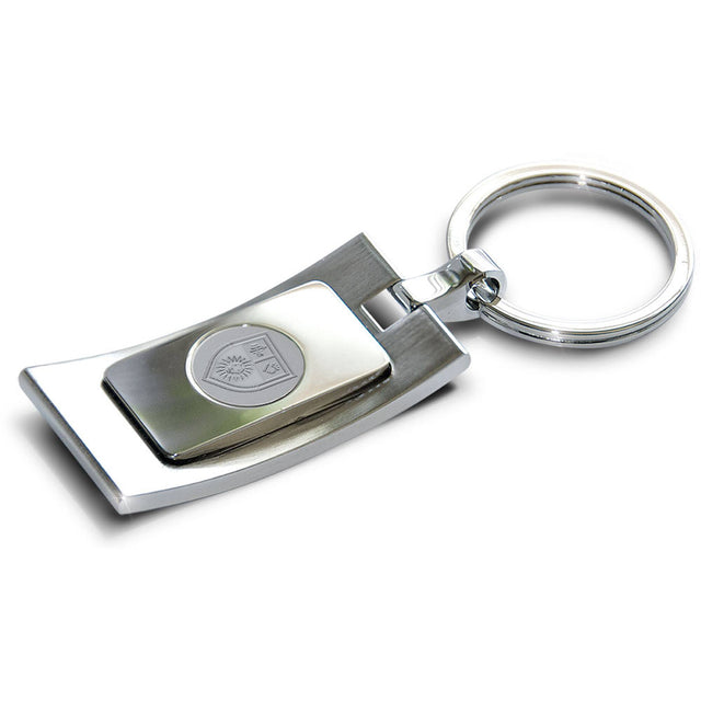 Front. Jardine - Silver Loyola Marymount Lions Team Logo Curve Key Ring - Silver.