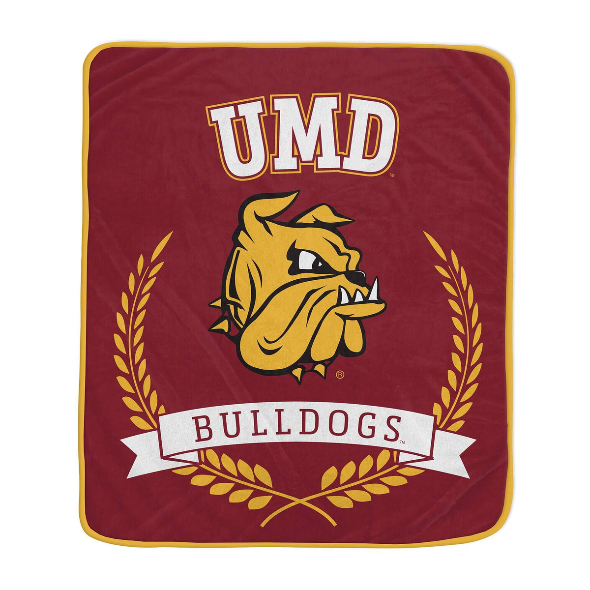 Pegasus - Minnesota Duluth Bulldogs 50" x 60" University Crest Ultra Soft Blanket - Multicolor