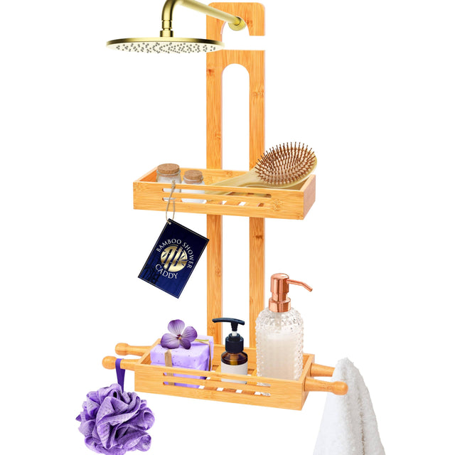 BAMBOO SHOWER CADDY