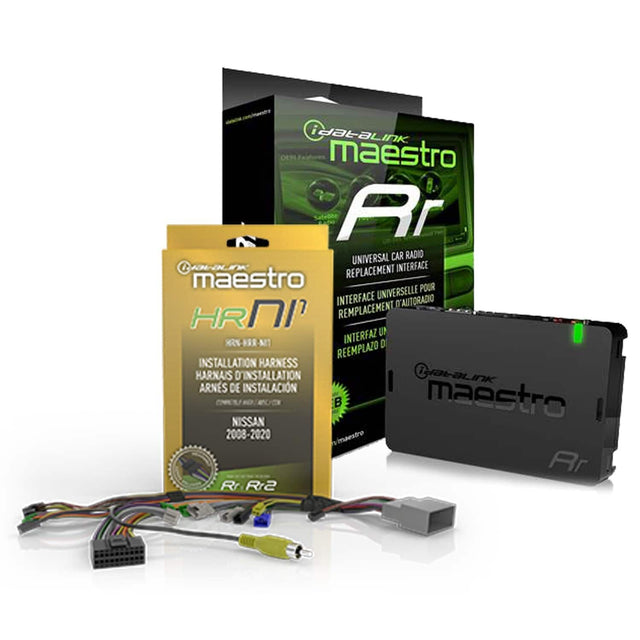 DataLink Maestro Rr  
Universal Car Radio Replacement Interface  
Maestro POUR INTERFACE UNIVERSELLE 'ANTORADIO HRNI' REMPLACEMENT INTERFAZ UP 54R45 D REEMPLAZO  
Installation Harness Harnais D'Installation Arns De Instalacion  
Maestro HRNI  
Nissan 2008-2020