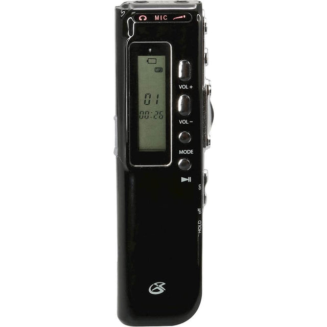 Front. GPX - Digital Voice Recorder - Black.